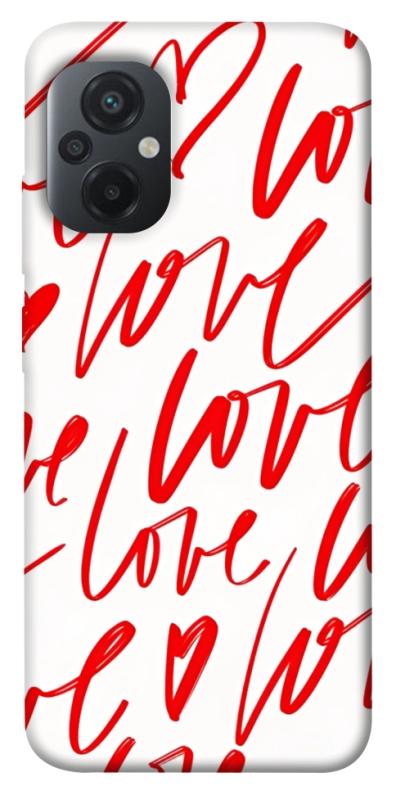 Чехол itsPrint Love handwriting для Xiaomi Poco M5, любовь, купить оптом с доставкой
