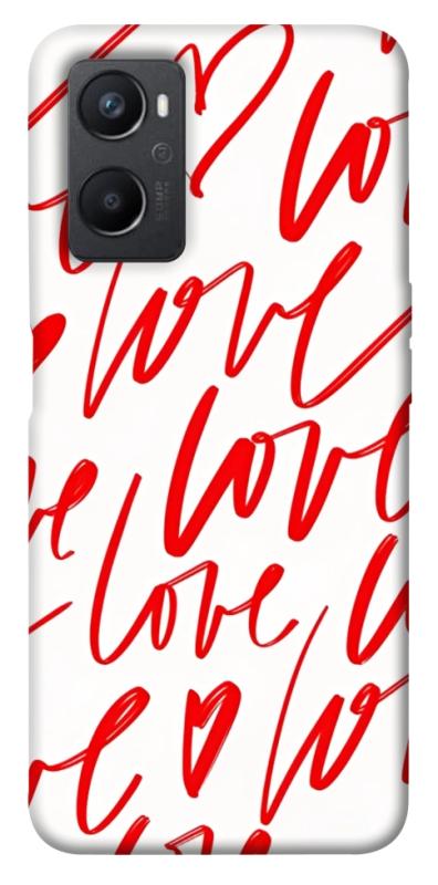 Чехол itsPrint Love handwriting для Oppo A96, любовь, купить оптом с доставкой