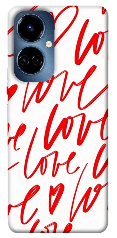 Чехол itsPrint Love handwriting для TECNO Camon 19 (CI6n) / 19 Pro (CI8n), любовь, купить оптом с доставкой