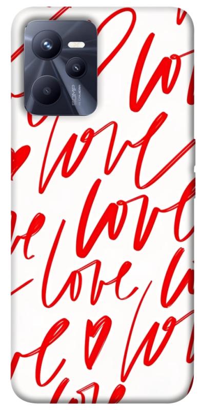 Чехол itsPrint Love handwriting для Realme C35, любовь, купить оптом с доставкой