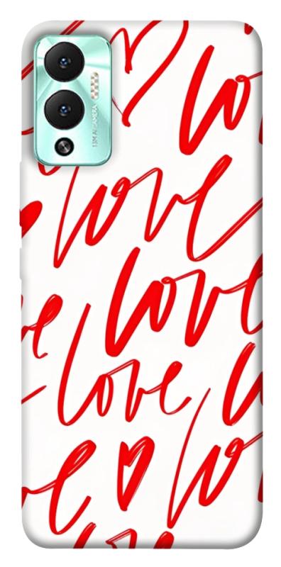 Чохол itsPrint Love handwriting для Infinix Hot 12 Play, кохання, купити оптом з доставкою