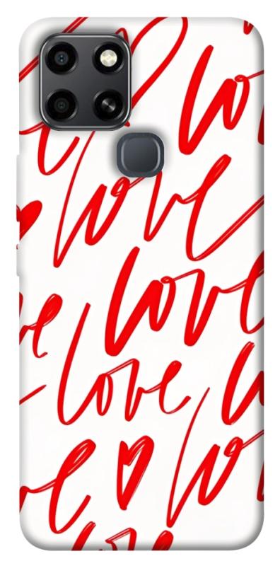 Чехол itsPrint Love handwriting для Infinix Smart 6, любовь, купить оптом с доставкой