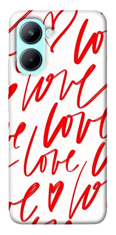 Чехол itsPrint Love handwriting для Realme C33, любовь, купить оптом с доставкой