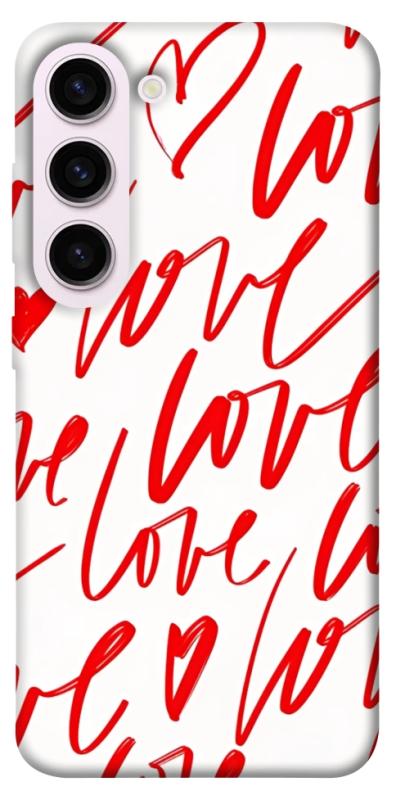 Чехол itsPrint Love handwriting для Samsung Galaxy S23+, любовь, купить оптом с доставкой