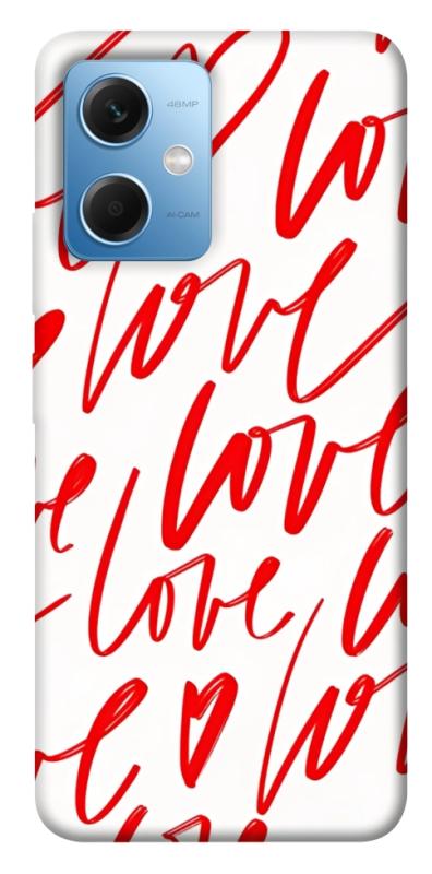 Чехол itsPrint Love handwriting для Xiaomi Redmi Note 12 5G, любовь, купить оптом с доставкой