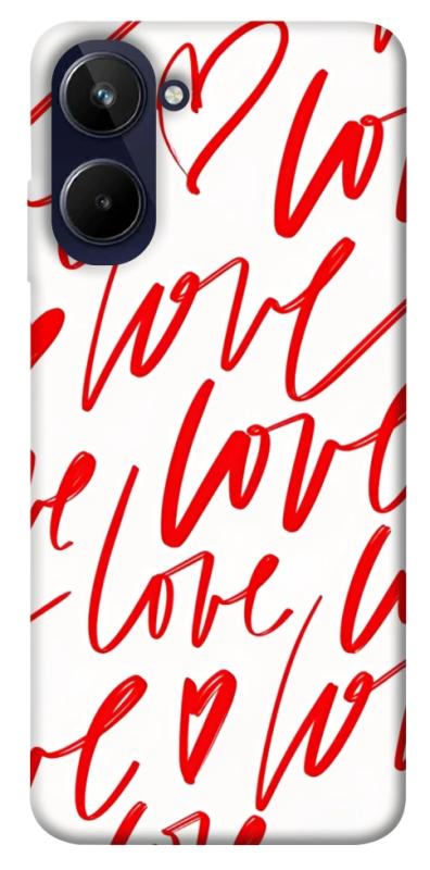 Чехол itsPrint Love handwriting для Realme 10 4G, любовь, купить оптом с доставкой