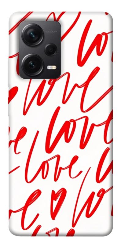 Чехол itsPrint Love handwriting для Xiaomi Redmi Note 12 Pro+ 5G, любовь, купить оптом с доставкой
