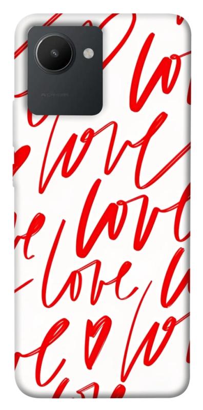 Чехол itsPrint Love handwriting для Realme C30s, любовь, купить оптом с доставкой