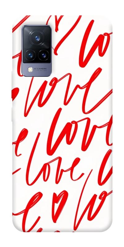 Чохол itsPrint Love handwriting для Vivo V21, кохання, купити оптом з доставкою