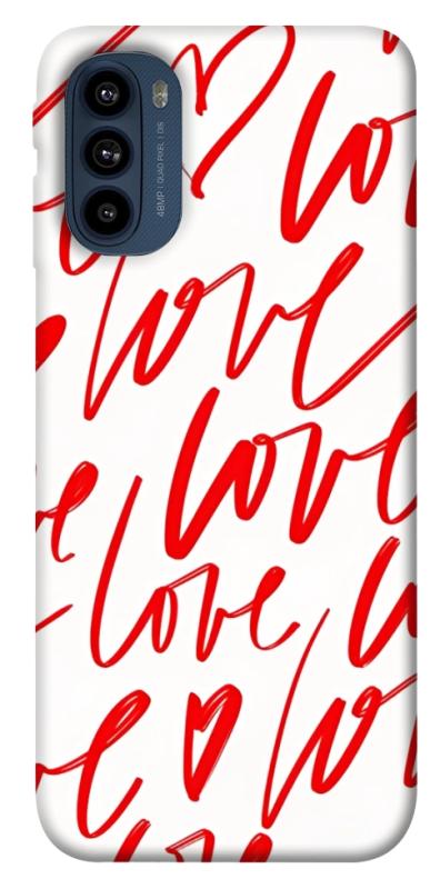 Чехол itsPrint Love handwriting для Motorola Moto G41, любовь, купить оптом с доставкой