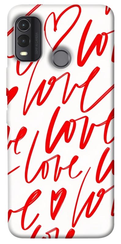 Чехол itsPrint Love handwriting для Nokia G11 Plus, любовь, купить оптом с доставкой