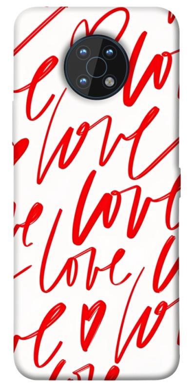 Чехол itsPrint Love handwriting для Nokia G50, любовь, купить оптом с доставкой