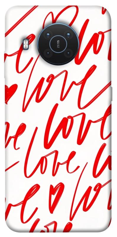 Чехол itsPrint Love handwriting для Nokia X10 / X20, любовь, купить оптом с доставкой