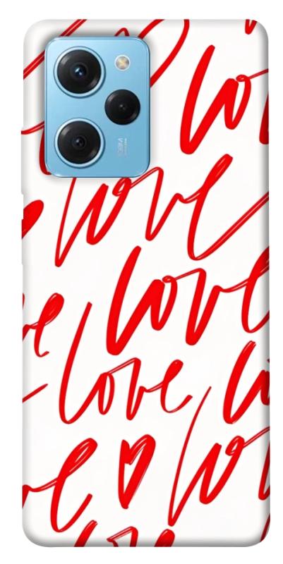 Чехол itsPrint Love handwriting для Xiaomi Poco X5 Pro 5G, любовь, купить оптом с доставкой