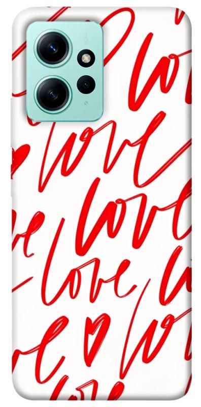 Чехол itsPrint Love handwriting для Xiaomi Redmi Note 12 4G, любовь, купить оптом с доставкой