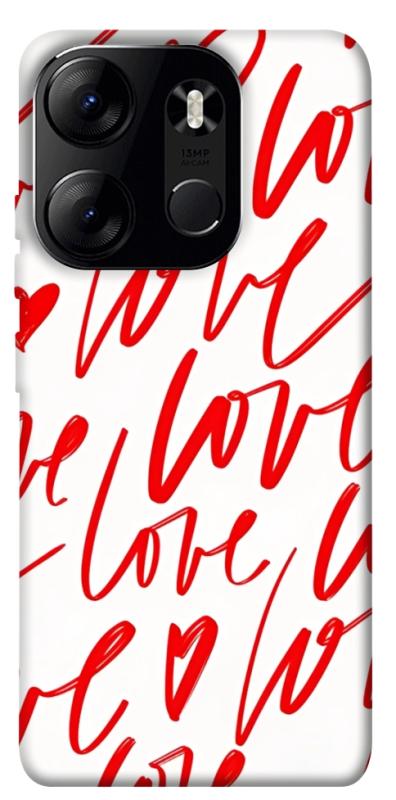 Чехол itsPrint Love handwriting для Tecno Spark Go 2023, любовь, купить оптом с доставкой