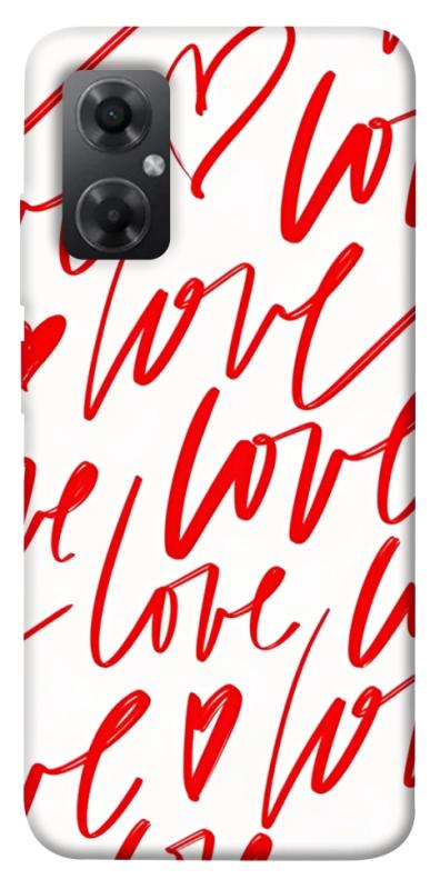 Чехол itsPrint Love handwriting для Xiaomi Redmi Note 11R, любовь, купить оптом с доставкой