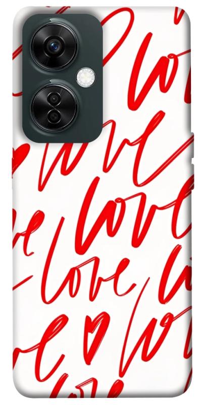 Чехол itsPrint Love handwriting для OnePlus Nord CE 3 Lite, любовь, купить оптом с доставкой