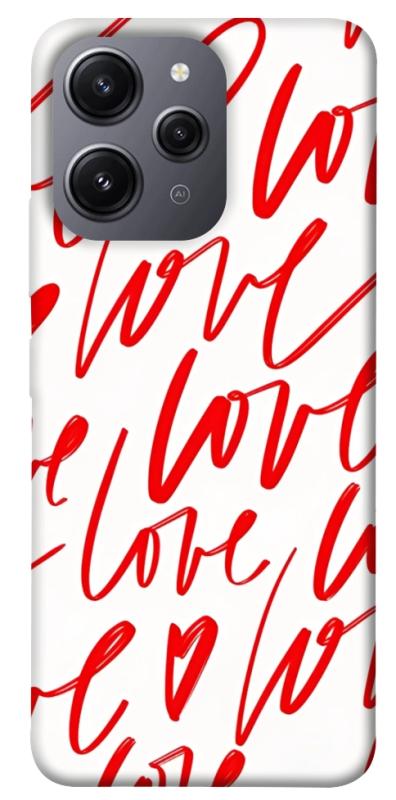 Чехол itsPrint Love handwriting для Xiaomi Redmi 12, любовь, купить оптом с доставкой