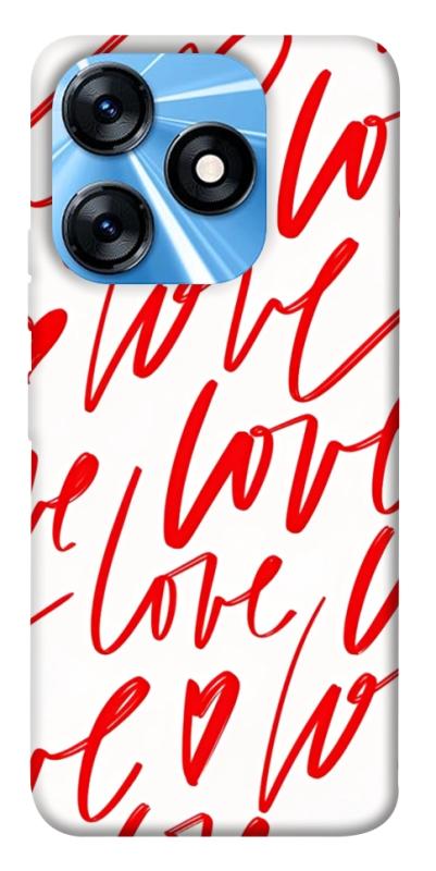 Чехол itsPrint Love handwriting для TECNO Spark 10 Pro, любовь, купить оптом с доставкой