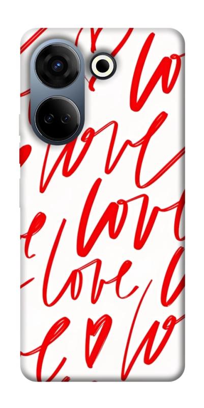 Чехол itsPrint Love handwriting для TECNO Camon 20 Pro (CK7n), любовь, купить оптом с доставкой