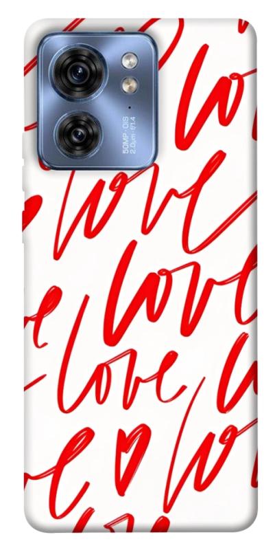Чехол itsPrint Love handwriting для Motorola Edge 40, любовь, купить оптом с доставкой