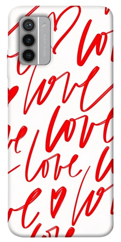 Чехол itsPrint Love handwriting для Nokia G42, любовь, купить оптом с доставкой