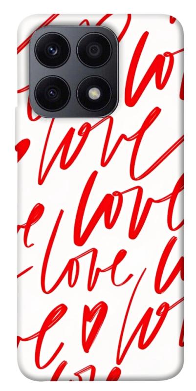 Чехол itsPrint Love handwriting для Huawei Honor X8a, любовь, купить оптом с доставкой