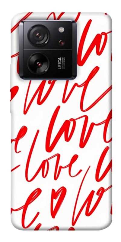 Чехол itsPrint Love handwriting для Xiaomi 13T, любовь, купить оптом с доставкой