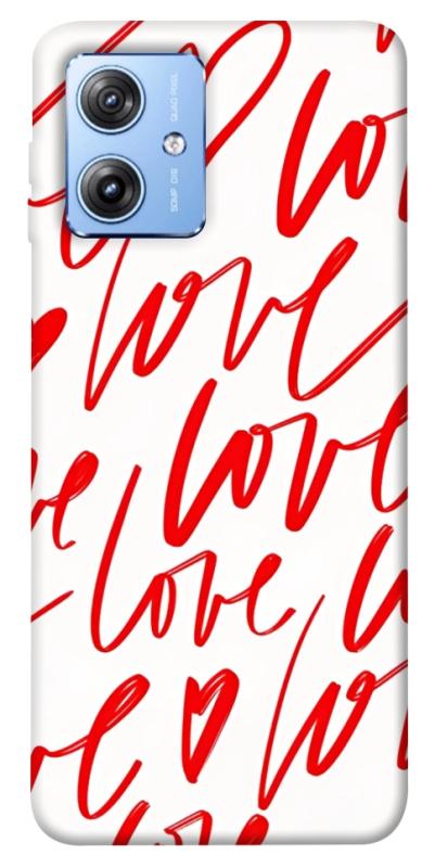 Чохол itsPrint Love handwriting для Motorola Moto G84, кохання, купити оптом з доставкою