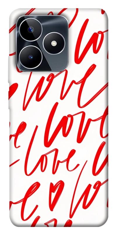 Чохол itsPrint Love handwriting для Realme C53, кохання, купити оптом з доставкою