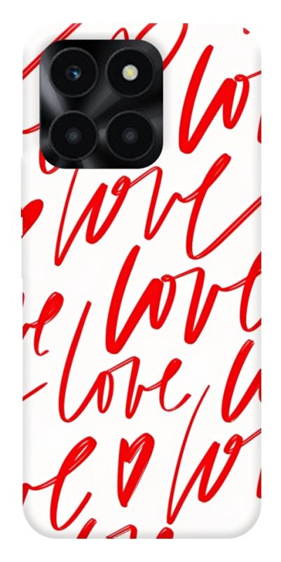Чехол itsPrint Love handwriting для Huawei Honor X6a, любовь, купить оптом с доставкой