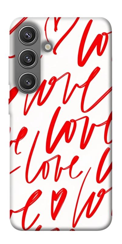 Чехол itsPrint Love handwriting для Samsung Galaxy S24, любовь, купить оптом с доставкой