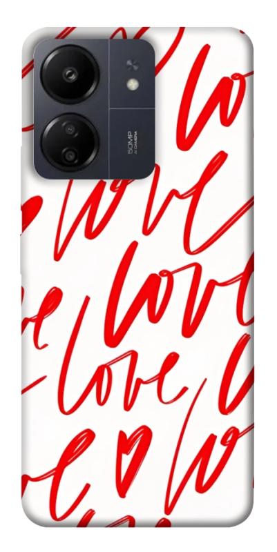 Чехол itsPrint Love handwriting для Xiaomi Redmi 13C, любовь, купить оптом с доставкой
