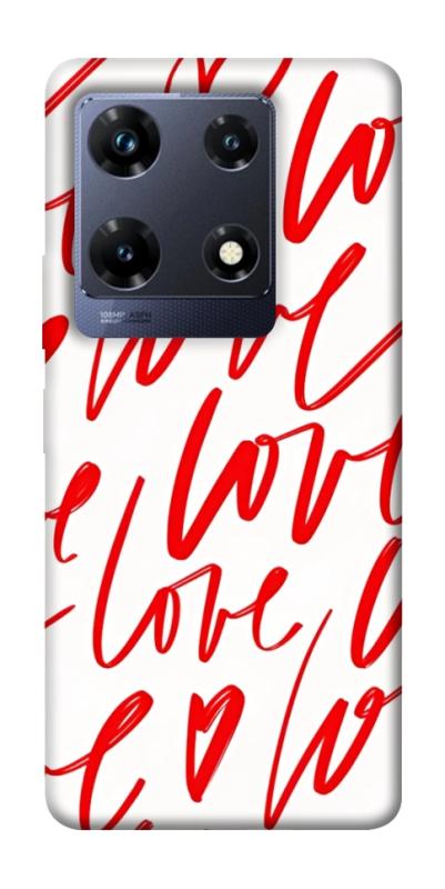 Чехол itsPrint Love handwriting для Infinix Note 30 Pro, любовь, купить оптом с доставкой