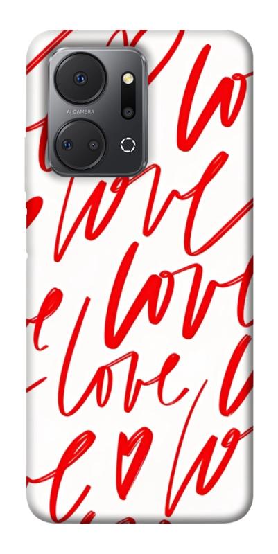 Чехол itsPrint Love handwriting для Huawei Honor X7a, любовь, купить оптом с доставкой