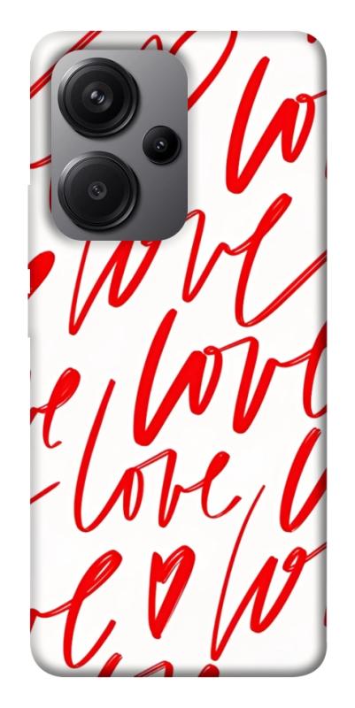 Чехол itsPrint Love handwriting для Xiaomi Redmi Note 13 Pro+, любовь, купить оптом с доставкой