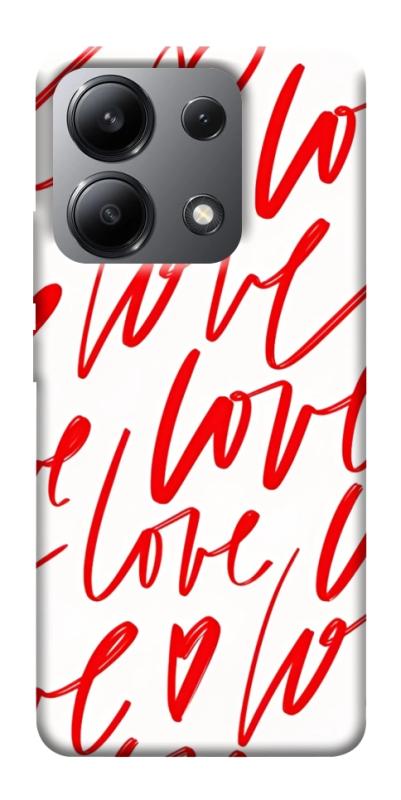 Чехол itsPrint Love handwriting для Xiaomi Redmi Note 13 4G, любовь, купить оптом с доставкой