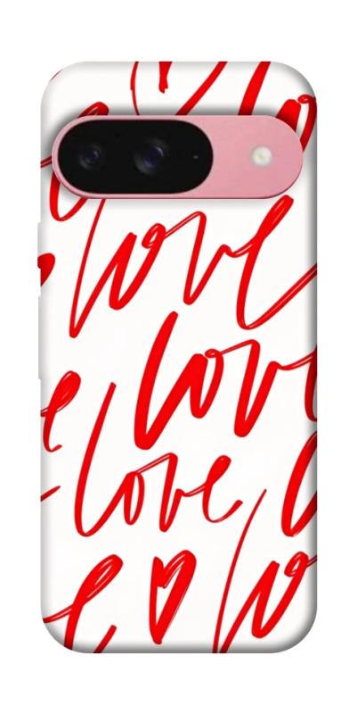 Чехол itsPrint Love handwriting для Google Pixel 9, любовь, купить оптом с доставкой