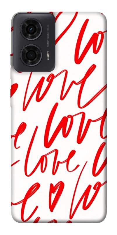 Чохол itsPrint Love handwriting для Motorola Moto G24, кохання, купити оптом з доставкою