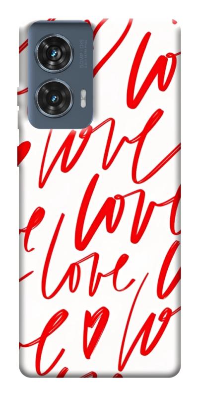 Чохол itsPrint Love handwriting для Motorola Edge 50 Fusion, кохання, купити оптом з доставкою