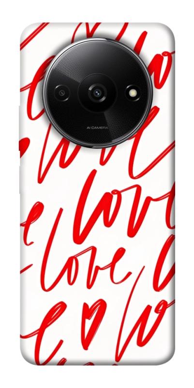 Чехол itsPrint Love handwriting для Xiaomi Redmi A3, любовь, купить оптом с доставкой