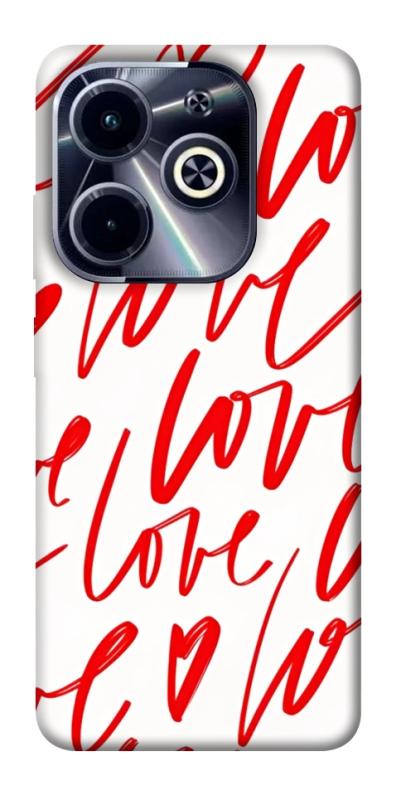 Чехол itsPrint Love handwriting для Infinix Hot 40i, любовь, купить оптом с доставкой