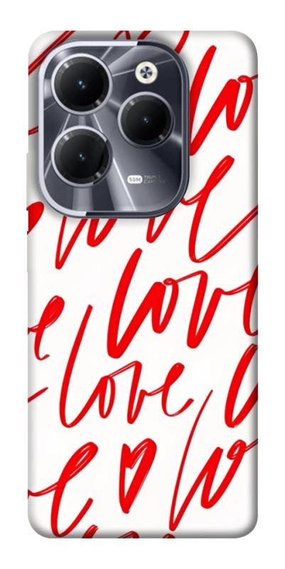 Чехол itsPrint Love handwriting для Infinix Hot 40, любовь, купить оптом с доставкой