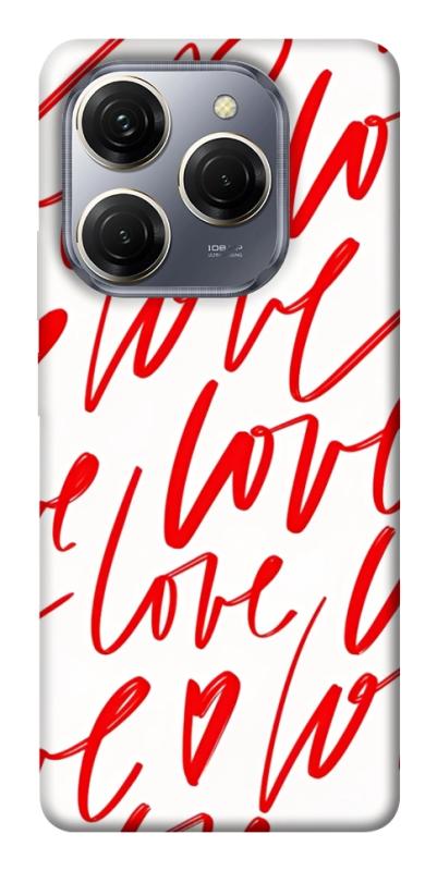 Чехол itsPrint Love handwriting для TECNO Spark 20 Pro, любовь, купить оптом с доставкой
