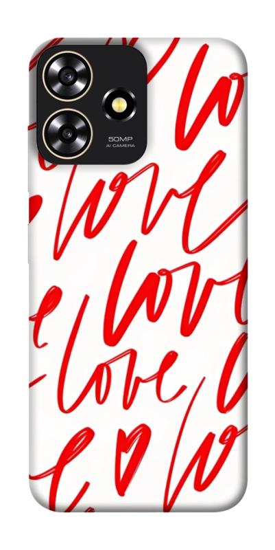 Чехол itsPrint Love handwriting для ZTE Blade A73 4G, любовь, купить оптом с доставкой