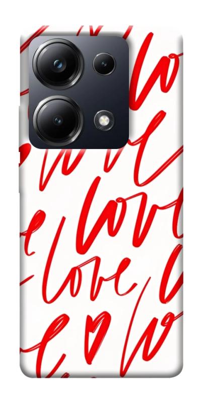 Чехол itsPrint Love handwriting для Xiaomi Redmi 13 4G / Poco M6 4G, любовь, купить оптом с доставкой