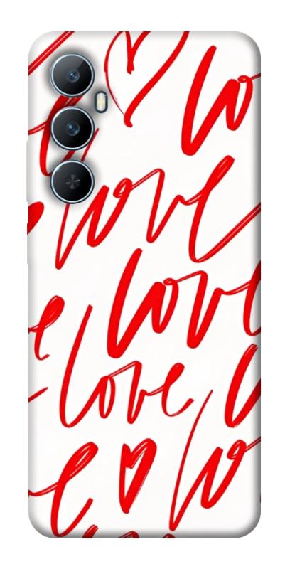 Чехол itsPrint Love handwriting для Realme C65 4G, любовь, купить оптом с доставкой