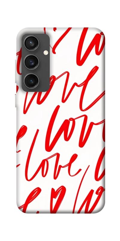 Чехол itsPrint Love handwriting для Samsung Galaxy S24 FE, любовь, купить оптом с доставкой