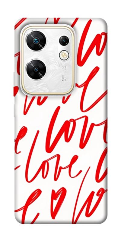 Чехол itsPrint Love handwriting для Infinix Zero 30 4G, любовь, купить оптом с доставкой